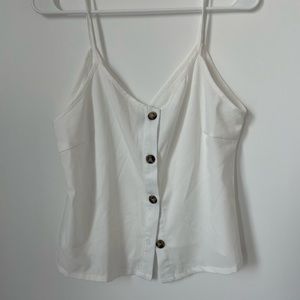 White button up tank